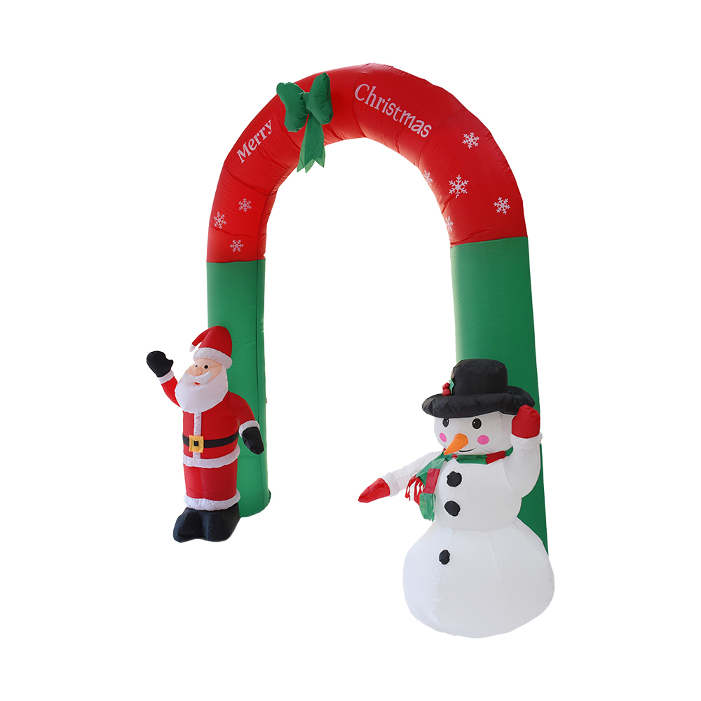 Arco inflable navideño de 240 cm para decoración exterior (luces led)