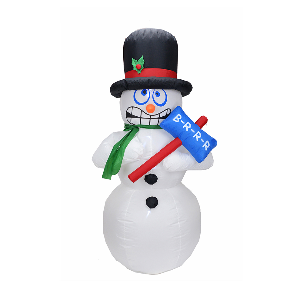 Muñeco de nieve inflable de Navidad de 180 cm (luces led)